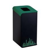 Poubelle Tri Slectif RUBIK EVO 80 litres avec couvercle VERT