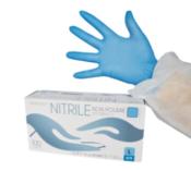 Gant nitrile bleu Taille M non poudr Boite de 100