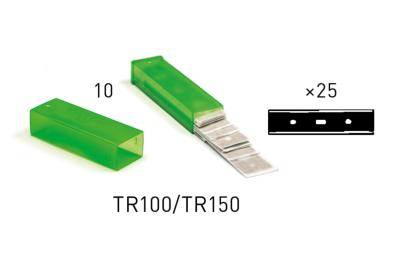 Lames CARBONE de grattoir vitres 10 cm (étui de 25)