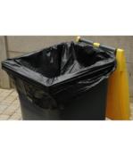 Housse Conteneur 240 litres Noir - épaisseur 30 µ - Carton de 100