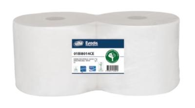 Bobine industrielle blanche 2 plis 2 x 800 formats 20.9x22cm